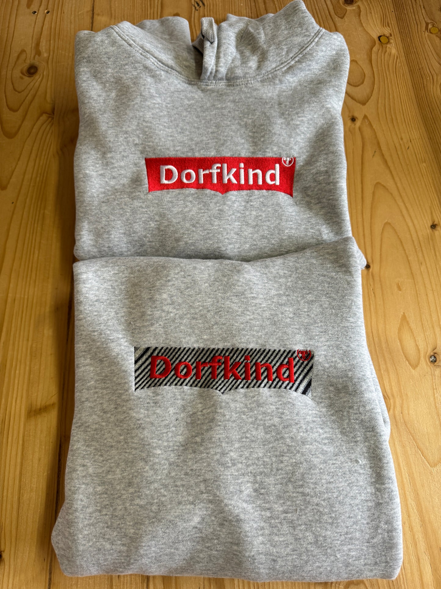 Hoodie - DORFKIND - silbergrau