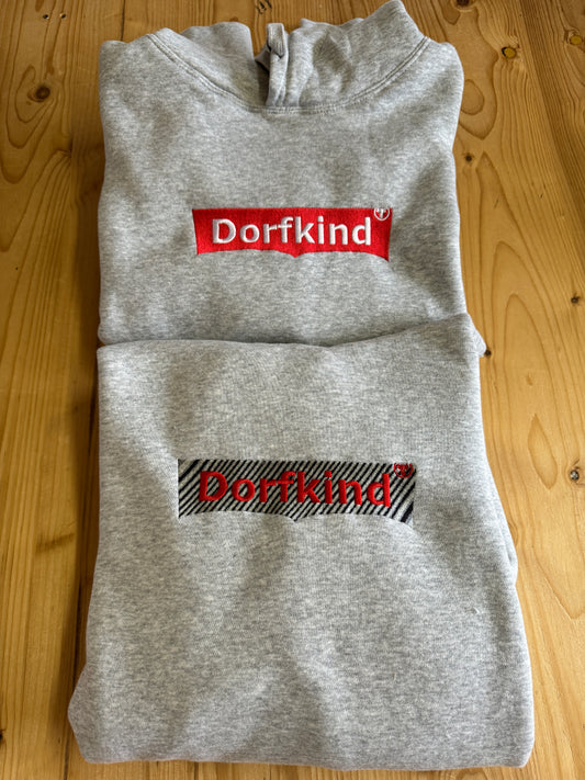 Hoodie - DORFKIND - silbergrau